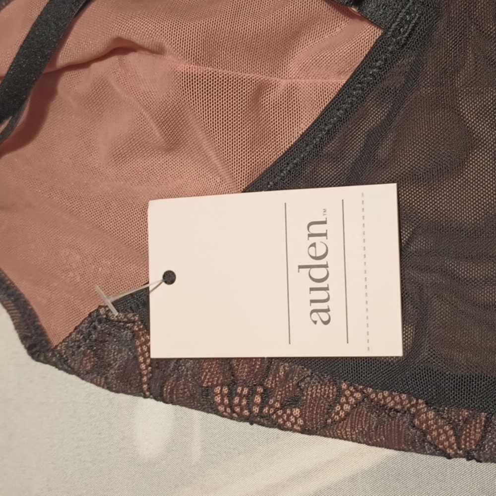 Auden Black and Rose Gold  Lace Chemise - Picture 2 of 8